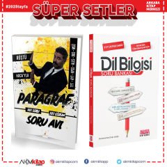 Pelikan Rüştü Hoca Paragraf Soru Avı 101 Soru 101 Çözüm ve AKM Dil Bilgisi Soru Bankası Seti 2 Kitap