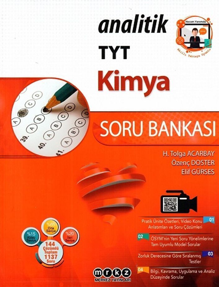 TYT Kimya Analitik Soru Bankası Merkez Yayınları