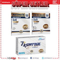 Bilgi Sarmal TYT Matematik Fen Blimleri ve 7 li Kontrol Denemesi 3 Kitap Set