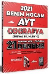 2021 AYT Coğrafya Tamamı Video Çözümlü 21 Deneme Sınavı Benim Hocam Yayınları