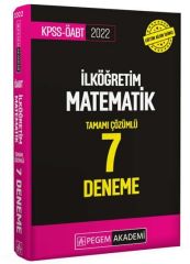 2022 KPSS ÖABT İlköğretim Matematik 7 Deneme Pegem Yayınları