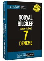 2022 KPSS ÖABT Sosyal Bilgiler 7 Deneme Pegem Yayınları