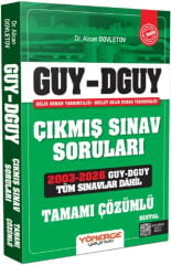 GUY DGUY Gelir Uzman Yardımcılığı Çıkmış Sınav Soruları Yönerge Yayınları