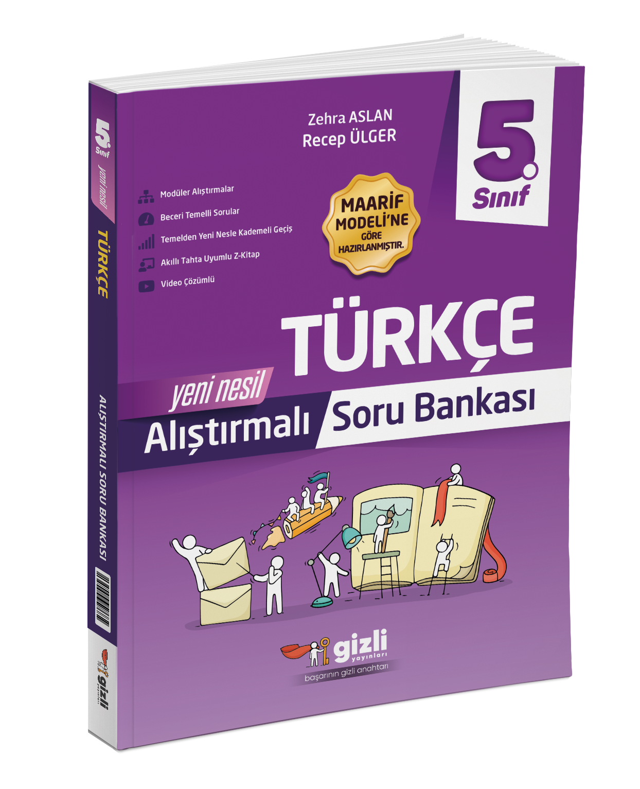 5. Sınıf Türkçe Alıştırmalı Soru Bankası Gizli Yayınları