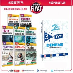 2022 Tayfa Dev Konu ve Akıl Fikir Mektebi TYT 3 Deneme Seti