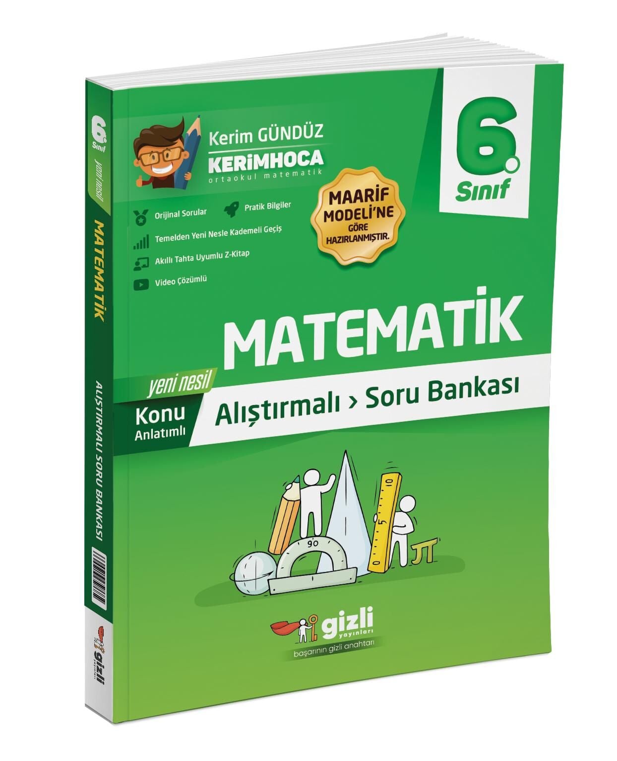 6. Sınıf Matematik Alıştırmalı Soru Bankası Gizli Yayınları