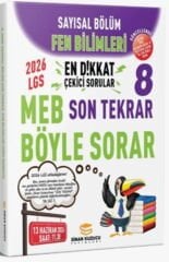 2026 8. Sınıf Fen Bilimleri Sayısal Bölüm Son Tekrar Soru Bankası Sinan Kuzucu