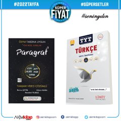 Limit TYT Türkçe ve Ders Ortamı Paragraf Soru Bankası Seti 2 Kitap