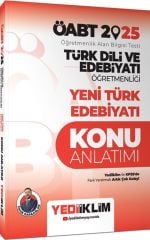 2025 ÖABT Türk Dili ve Edebiyatı Öğretmenliği Yeni Türk Edebiyatı Konu Anlatımı Yediiklim Yayınları