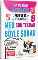 2026 8. Sınıf Matematik Sayısal Bölüm Son Tekrar Soru Bankası Sinan Kuzucu