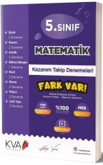 5. Sınıf Matematik Fark Var Kazanım Takip Denemeleri KVA Yayınları