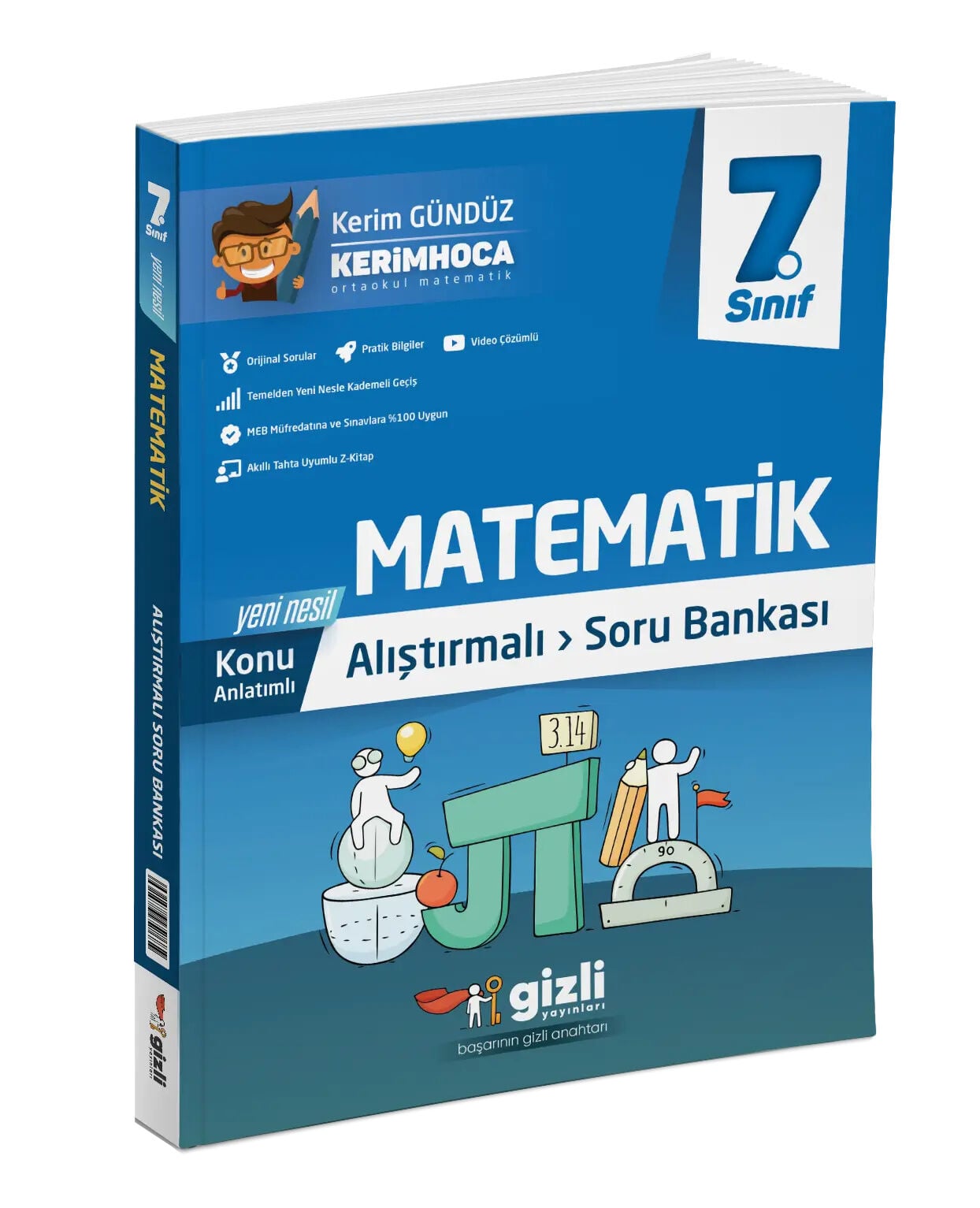 7. Sınıf Matematik Alıştırmalı Konu Anlatımlı Soru Bankası Gizli Yayınları