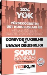 2024 YÖK Yükseköğretim Kurumları Personeli Görevde Yükselme ve Unvan Değişikliği Soru Bankası Yediiklim Yayınları