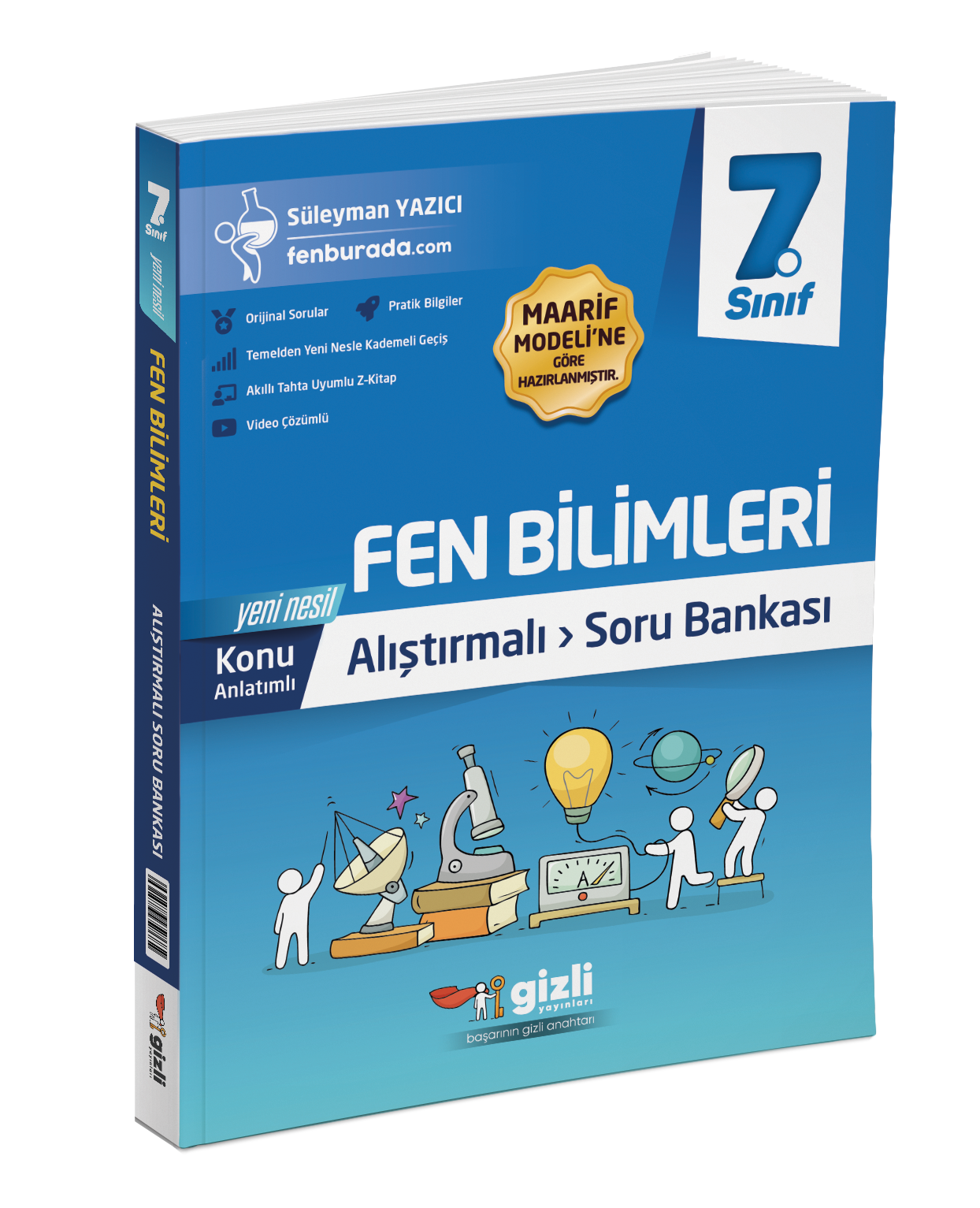 7. Sınıf Fen Bilimleri Alıştırmalı Soru Bankası Gizli Yayınları