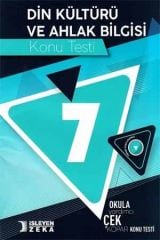 7. Sınıf Din Kültürü ve Ahlak Bilgisi Konu Testi İşleyen Zeka Yayınları