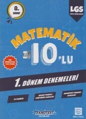 8. Sınıf LGS 1. Dönem Matematik 10 lu Denemeleri Teknotest Yayınları