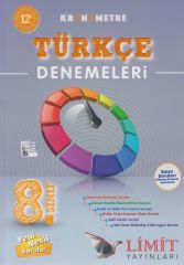 8. Sınıf Türkçe Kronometre 12 li Denemeleri Limit Yayınları