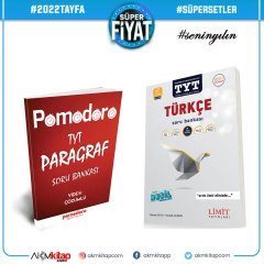 Limit TYT Türkçe ve Pomodoro Yayınları Paragraf Soru Bankası Seti 2 Kitap