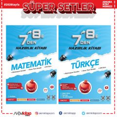 Nartest Yayınları 7 den 8 e Türkçe ve Matematik Hazırlık Seti 2 Kitap