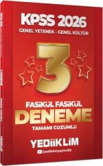 2026 KPSS Genel Yetenek Genel Kültür Tamamı Çözümlü Fasikül Fasikül 3 Yıldız Deneme Yediiklim Yayınları