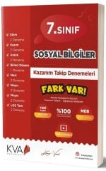 7. Sınıf Sosyal Bilgiler Fark Var Kazanım Takip Denemeleri KVA Yayınları
