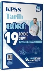 2026 KPSS Börü Tarih Tamamı Çözümlü 19 Deneme Sınavı Yediiklim Yayınları