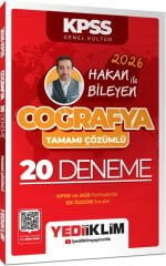 2026 KPSS Coğrafya Hakan Bileyen İle Tamamı Çözümlü 20 Deneme Yediiklim