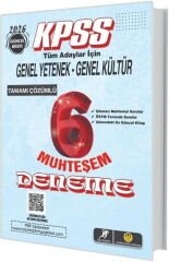 2026 KPSS Genel Yetenek Genel Kültür Muhteşem 6 Deneme Tasarı Yayınları