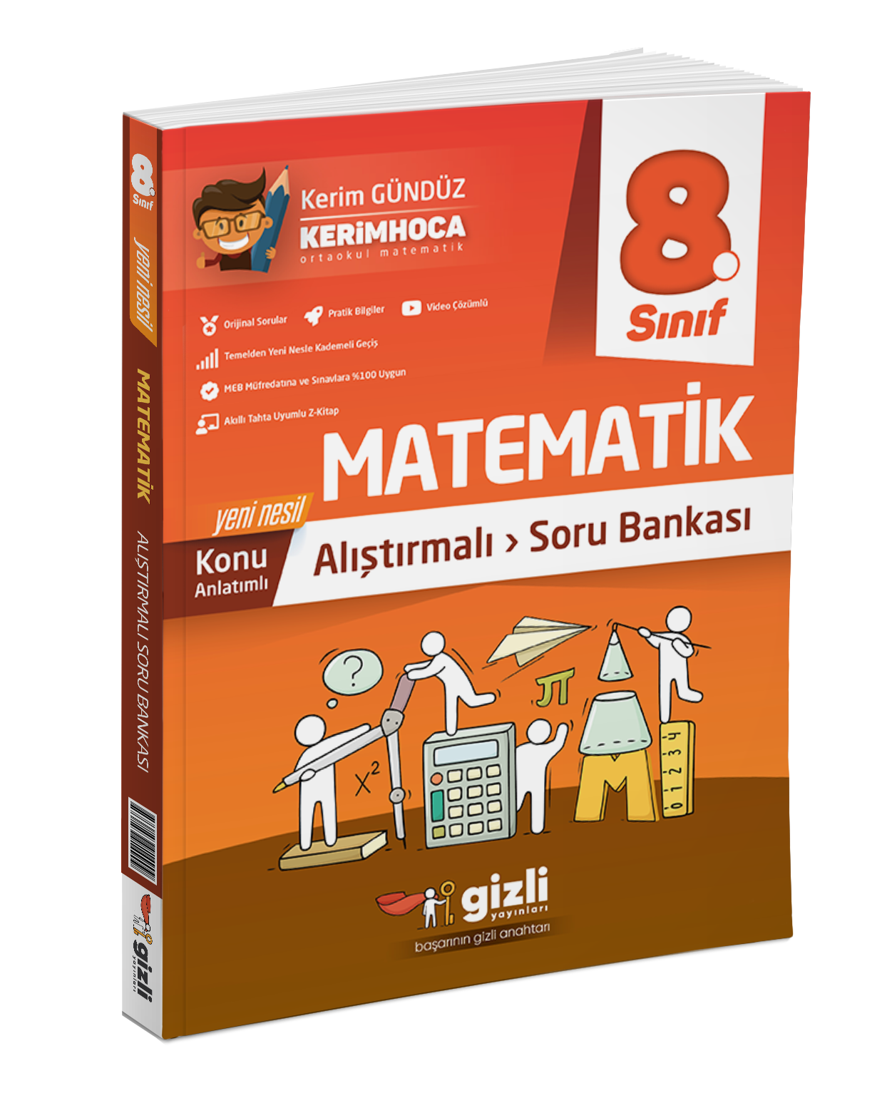 8. Sınıf LGS Matematik Alıştırmalı Soru Bankası Gizli Yayınları