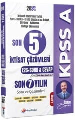 2026 KPSS A Son 5 li İktisat Son 7 Yıl Tamamı Çözümlü Orijinal Çıkmış Sorular 1. Kitap Dizgi Kitap