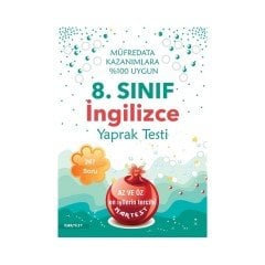 8. Sınıf İngilizce Yaprak Test Nartest Yayınları