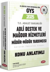 GYS Adalet Bakanlığı Adli Destek ve Mağdur Hizmetleri Müdür ve Yardımcısı Konu Anlatımlı Data Yayınları