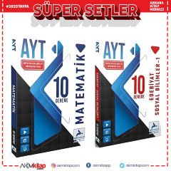 Paraf Yayınları 2023 AYT Matematik ve Türk Dili Edebiyatı Deneme Seti 2 Kitap