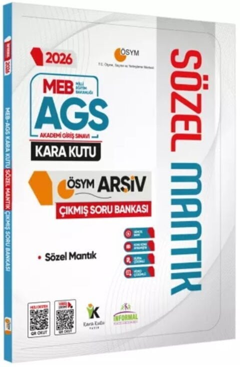 2026 MEB AGS SÖZEL MANTIK Kara Kutu ÖSYM Çıkmış Soru Havuzu Bankası İnformal Yayınları