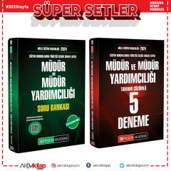 Pegem Yayınları 2024 EKYS Müdür ve Müdür Yardımcılığı Soru Bankası ve Deneme Seti 2 Kitap