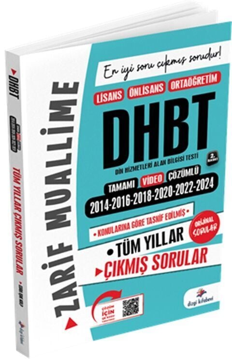 DHBT Son 6 Sınav Tamamı Video Çözümlü Orijinal Çıkmış Sorular Dizgi Kitap