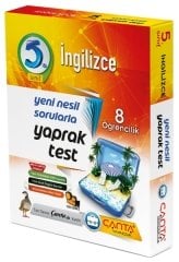 5 Sınıf İngilizce 8 Öğrencilik Kutu Yaprak Test Çanta Yayınları