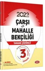 Çarşı ve Mahalle Bekçiliği Tamamı Çözümlü 3 Deneme Sınavı Data Yayınları