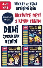 Dahi Çocuklar Serisi Aktivite Seti 4-5 Yaş – (3 Kitap Takım) Arunas Yayıncılık