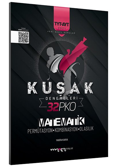 2021 TYT AYT Permütasyon Kombinasyon Olasılık Kolaydan Zora 32 Kuşak Deneme Yektugmat Marka Yayınları