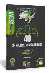 7. Sınıf Din Kültürü ve Ahlak Bilgisi Farklı İsem Tamamı Çözümlü 40 Fasikül Deneme İsem Yayınları