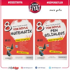 Çalışkan Yayınları 8.Sınıf Yok Böyle Matematik ve Fen Bilimleri Soru Bankası Seti 2 Kitap