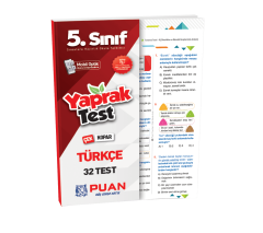 5. Sınıf Türkçe Yaprak Test Puan Yayınları