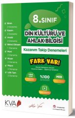 8. Sınıf Din Kültürü ve Ahlak Bilgisi Fark Var Kazanım Takip Denemeleri KVA Yayınları