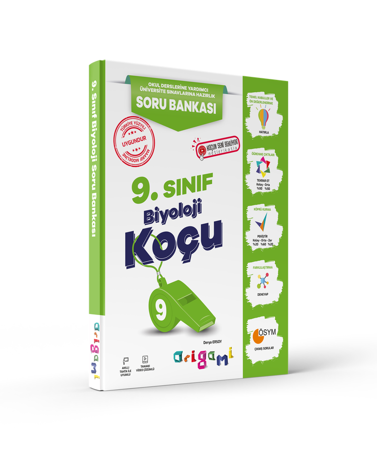 9. Sınıf Biyoloji Soru Bankası Origami Tammat Yayınları