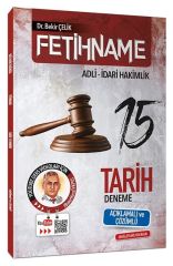 Adli İdari Hakimlik FETİHNAME Tarih 15 Deneme Çözümlü Bekir Çelik