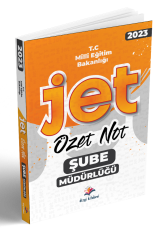 2023 MEB Şube Müdürlüğü JET Özet Notlar Dizgi Kitap