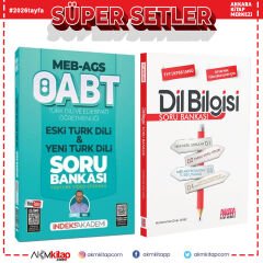 İndeks 2026 MEB AGS ÖABT Türk Dili ve Edebiyatı Eski Türk Dili ve Yeni Türk Dili ve AKM Dil Bilgisi Soru Bankası Seti 2 Kitap