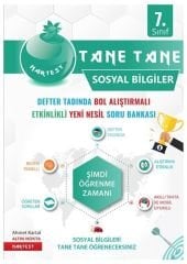 7. Sınıf Sosyal Bilgiler Yeşil Defter Tadında Tane Tane Nartest Yayınları