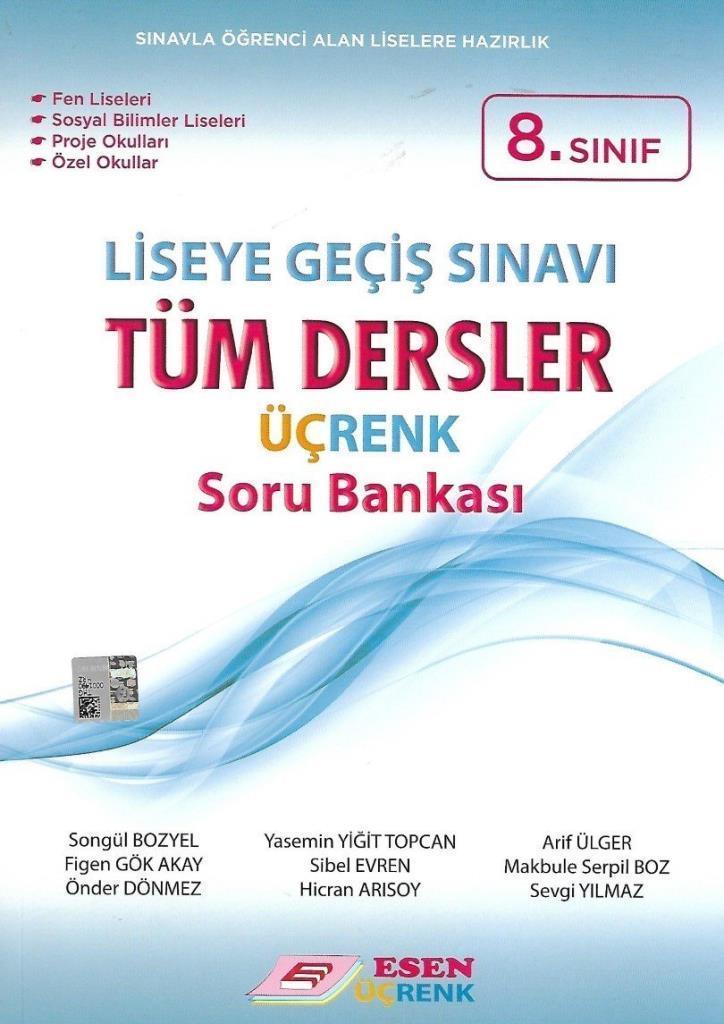 8.Sınıf LGS Tüm Dersler Soru Bankası Esen Üçrenk Yayınları